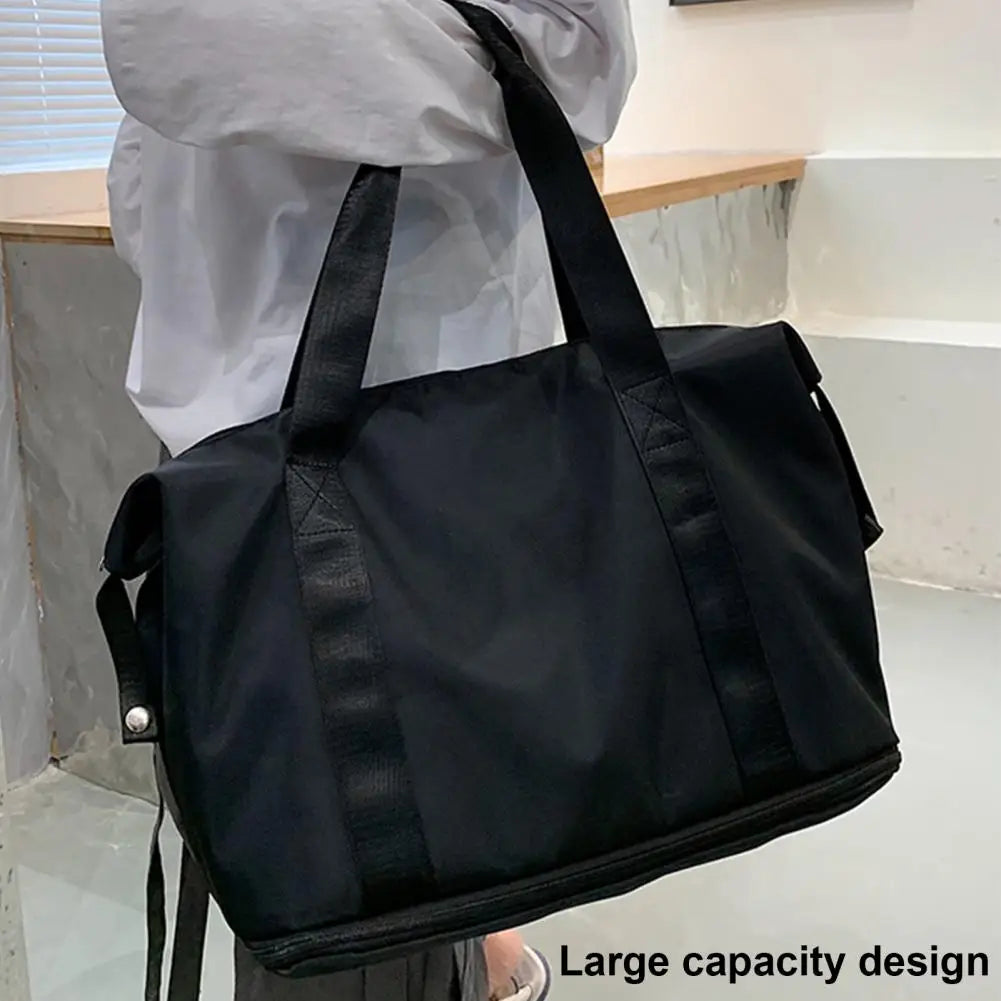 Large Capacity Expandable Tote Gym Bag Multifunctional Fitness Duffel Bag