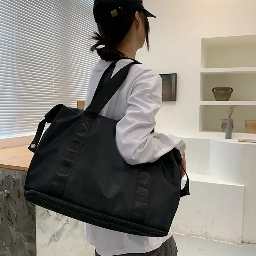 Large Capacity Expandable Tote Gym Bag Multifunctional Fitness Duffel Bag