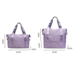 Large Capacity Expandable Tote Gym Bag Multifunctional Fitness Duffel Bag