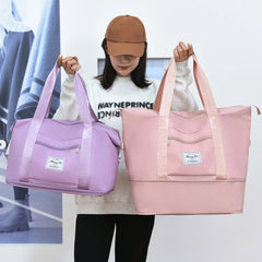 Waterproof Expandable Travel Duffel Bag for Women Men