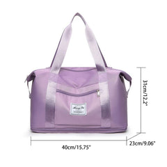 Waterproof Expandable Travel Duffel Bag for Women Men