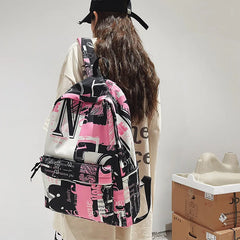Graffiti Student Schoolbag Large Capacity Backpack