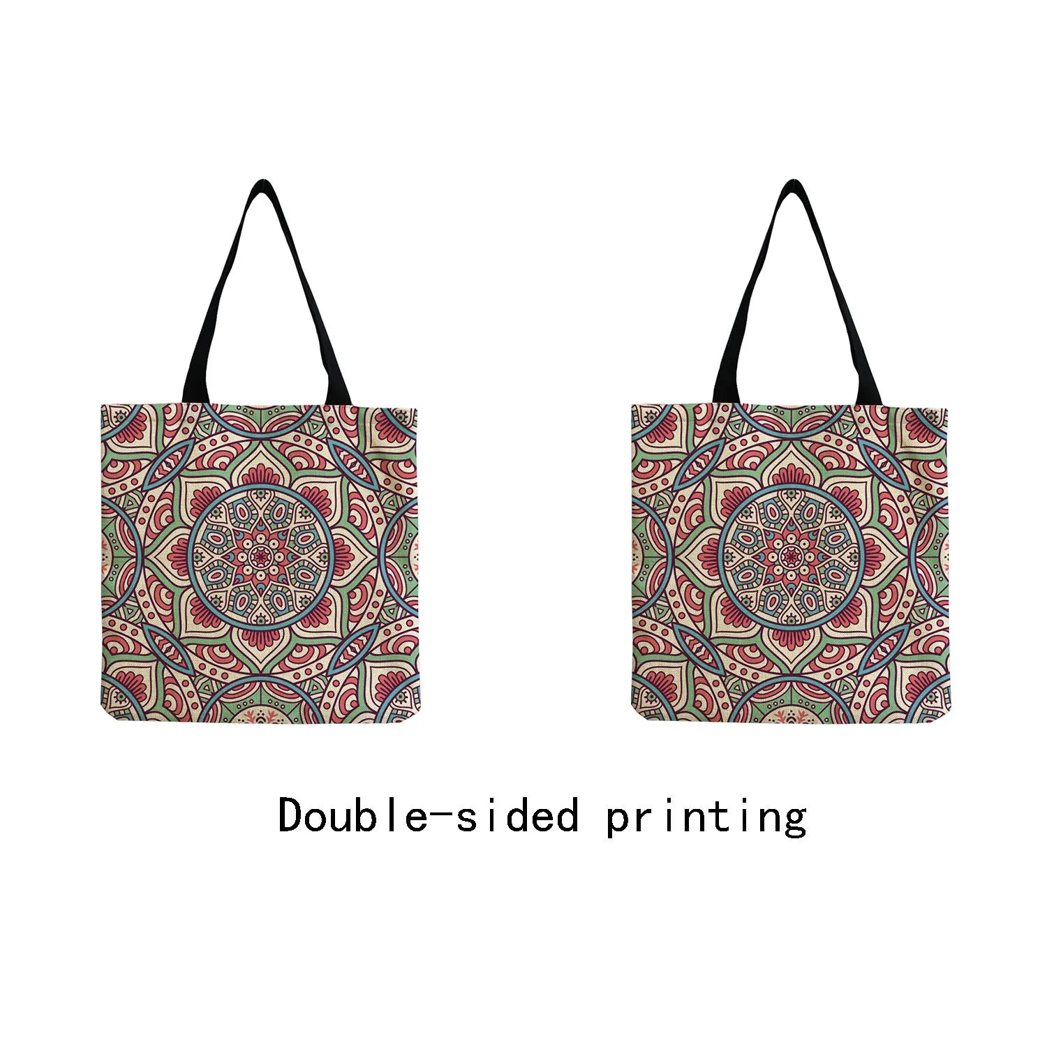 Floral Pattern Handbag Shopping Tote Bags