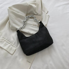 Rhinestone Evening Bag Wedding Shoulder Handbag for Dinner Party