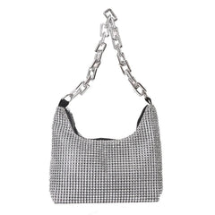 Rhinestone Evening Bag Wedding Shoulder Handbag for Dinner Party