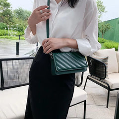 Striped Shoulder Bag Small Flap Crossbody Bags For Women
