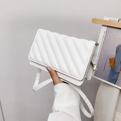 Striped Shoulder Bag Small Flap Crossbody Bags For Women