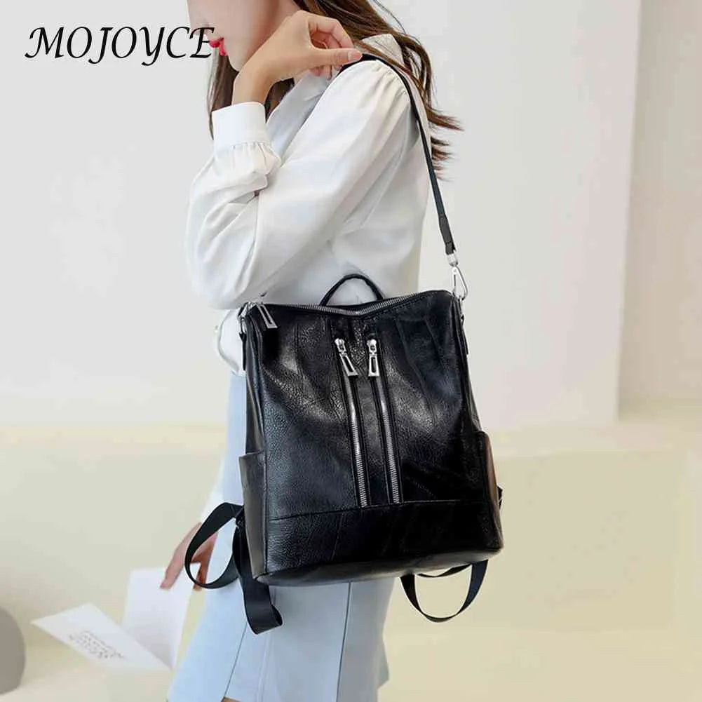 Girls PU Leather School Rucksacks Small Ladies Shopping Travel Backpack