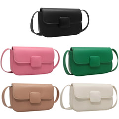 Women Candy Messenger Crossbody Bag Leisure Ladies PU Leather Shoulder Bag
