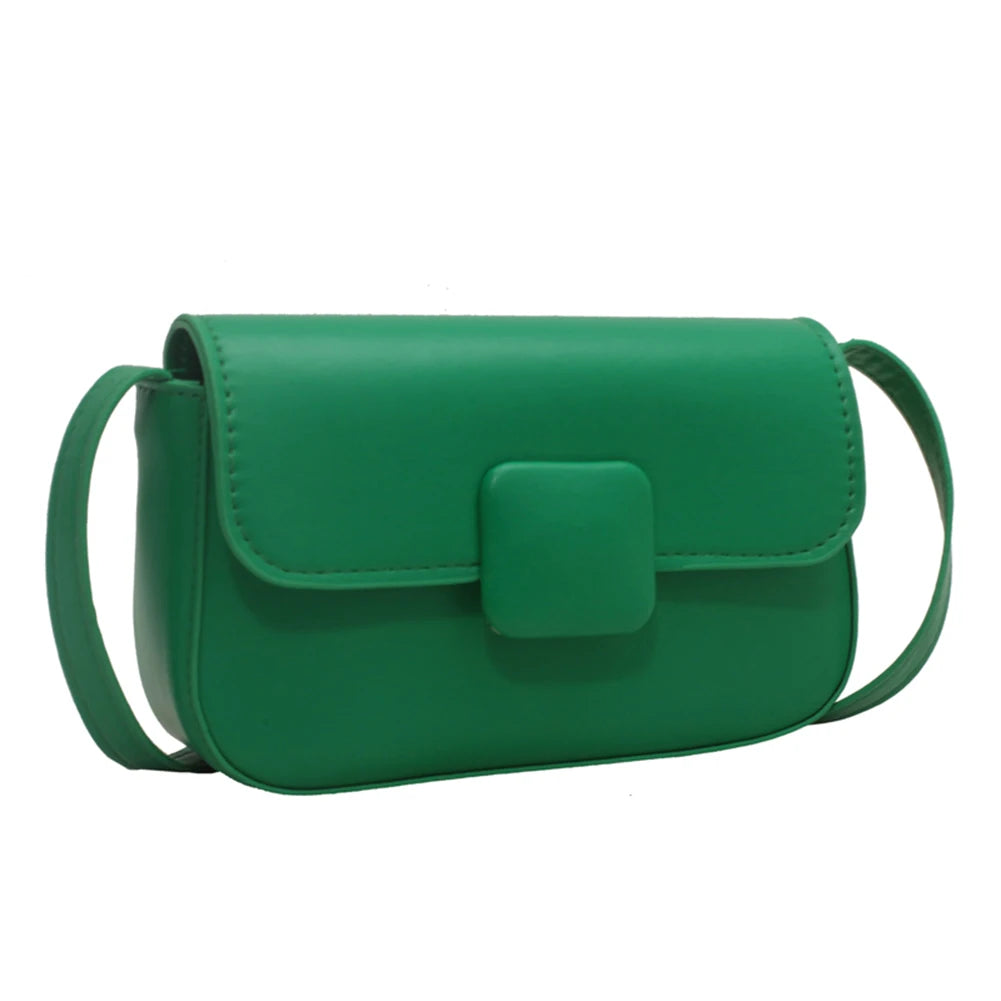 Women Candy Messenger Crossbody Bag Leisure Ladies PU Leather Shoulder Bag