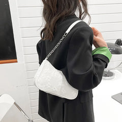 Women Shoulder Bag Solid Underarm Bags Leisure Ladies Tote bag Crescent