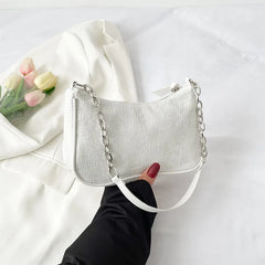 Women Shoulder Bag Solid Underarm Bags Leisure Ladies Tote bag Crescent