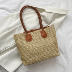 Women Straw Crossbody Bag Rattan Beach Messenger Bag