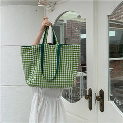 XL Women Large Canvas Shopping Bag Eco Totes Shoulder Bag