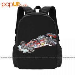 F1 1978 McLaren M26 Ford Cosworth Engine Backpack Large Capacity