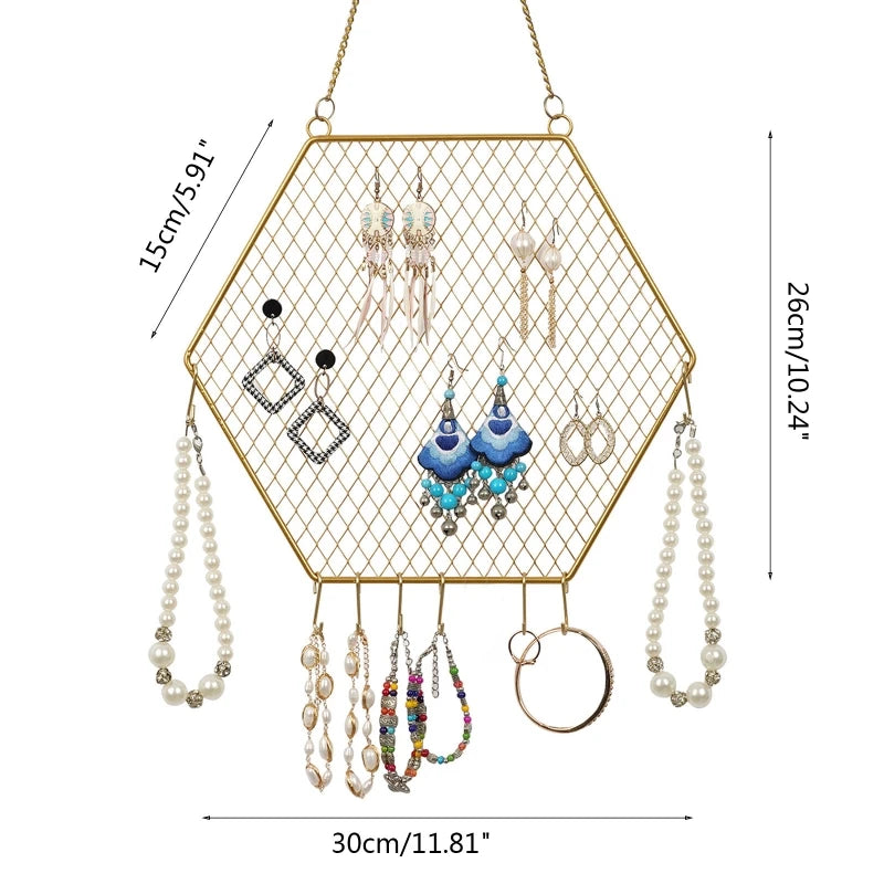 Earring Display Holder Wall Mounted Organizer