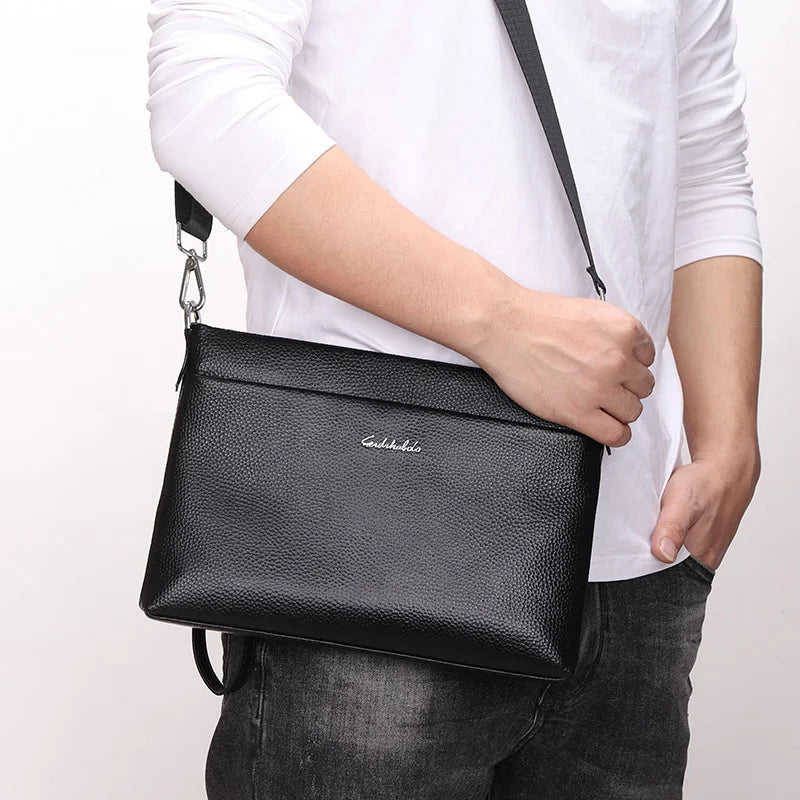 Men's Large Capacity Business Leather Clutch Wallet