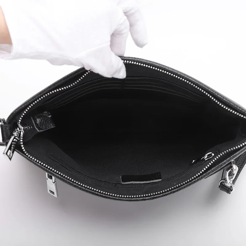 Men's Large Capacity Business Leather Clutch Wallet