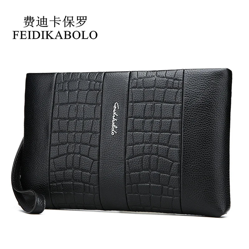 Leather Men Clutch Wallet High Wallets Male Purse Hand Bags
