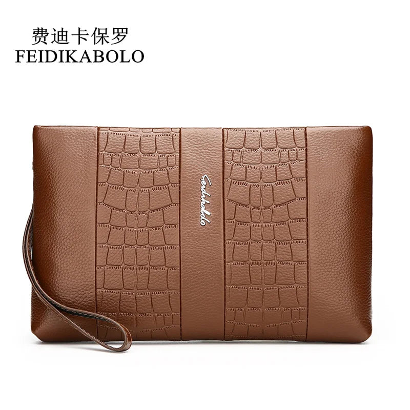 Leather Men Clutch Wallet High Wallets Male Purse Hand Bags