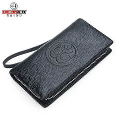 Long Men's Wallet Zipper Clutch Bag Business Mobile Phone Purse