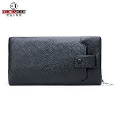 Long Men's Wallet Zipper Clutch Bag Business Mobile Phone Purse