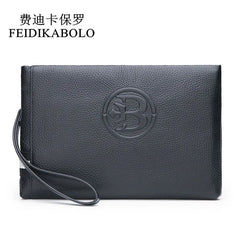 Leather Men's Clutch Wallet Male Purse Handy Bag Carteira Masculina