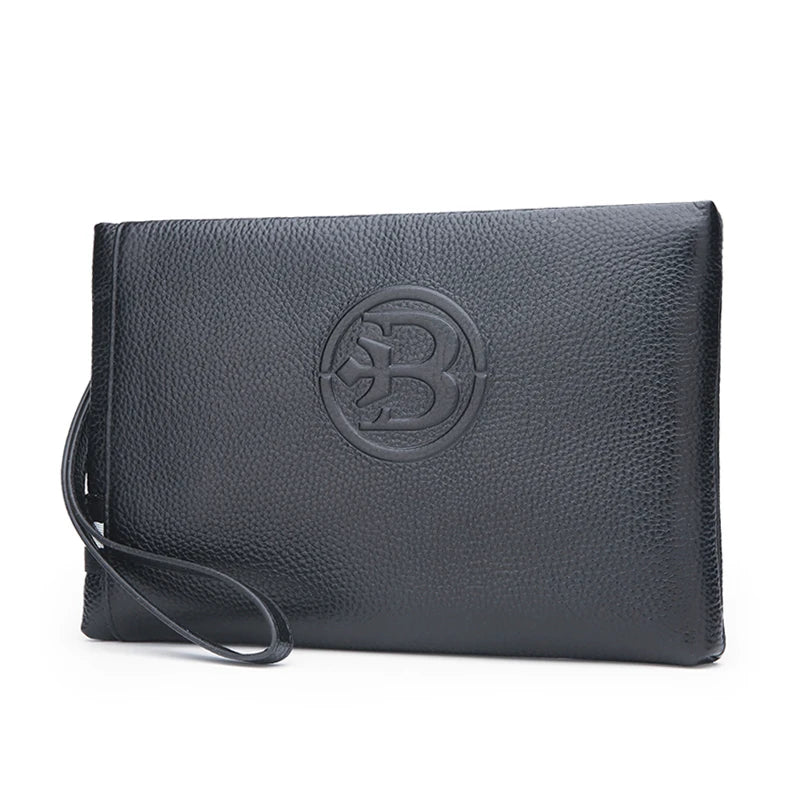 Leather Men's Clutch Wallet Male Purse Handy Bag Carteira Masculina