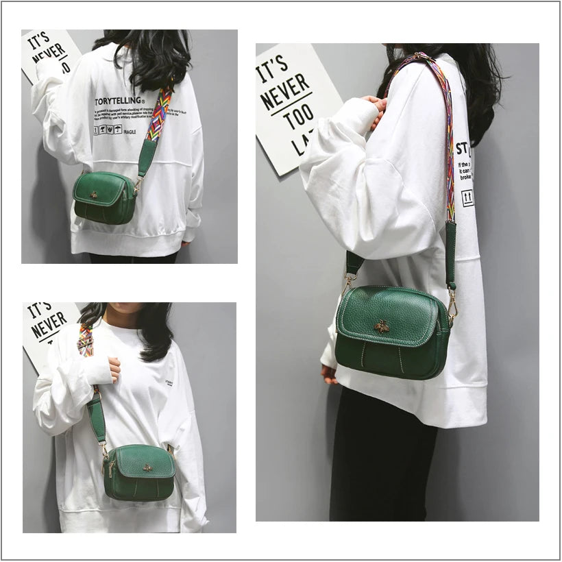 Women's Casual Shoulder Crossbody Bag PU Leather Classic Small Messenger