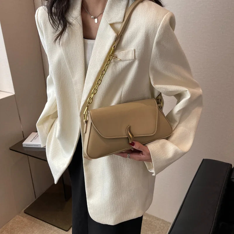 Chain Handbags PU Leather Bags for Women Shoulder Messenger Bag