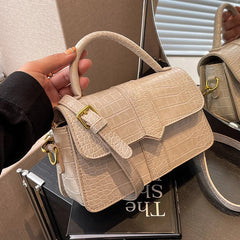 Crocodile Women's Shoulder Messenger Travel Tote Bags High Female Handbags