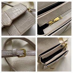 Crocodile Women's Shoulder Messenger Travel Tote Bags High Female Handbags