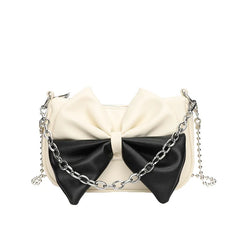 Women Messenger Bags Big Bow Soft Pu Leather Female Crossbody Shoulder Hand Bags