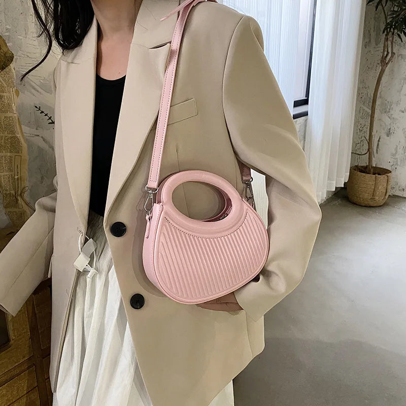 French Women's Leather Tote Bag Handbags Small Shoulder Bags