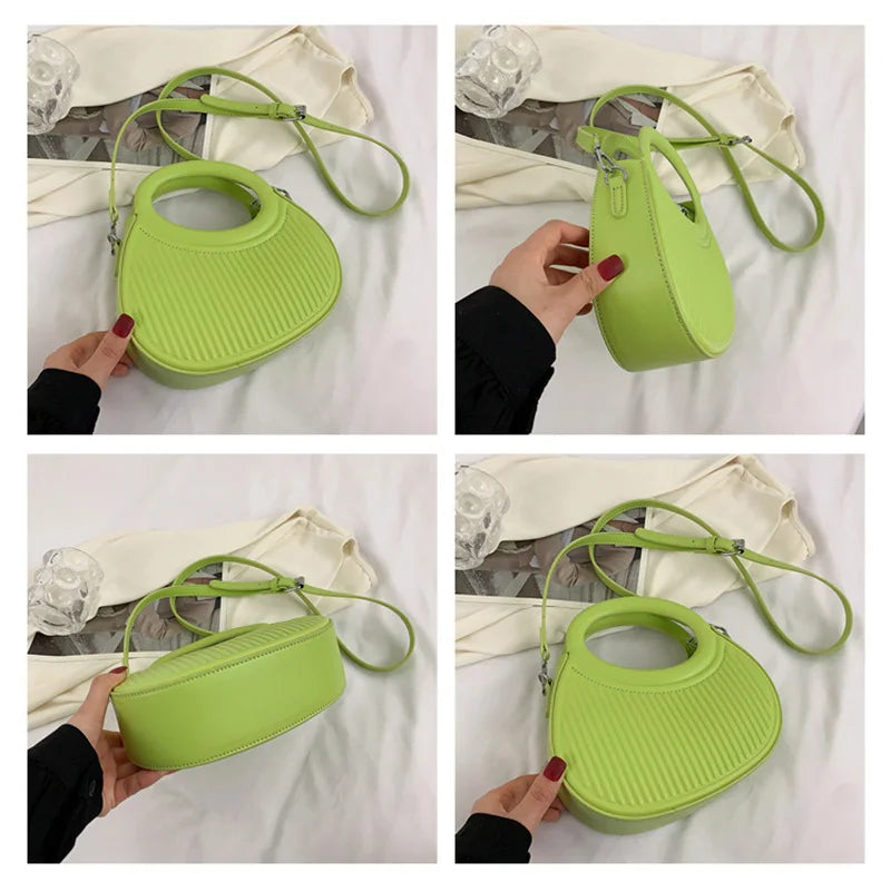 French Women's Leather Tote Bag Handbags Small Shoulder Bags