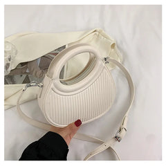 French Women's Leather Tote Bag Handbags Small Shoulder Bags