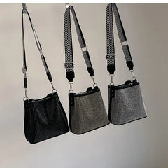 Sequins Bucket Women Bags Crystal Bling Bling Evening Party Bag