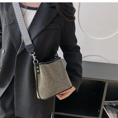 Sequins Bucket Women Bags Crystal Bling Bling Evening Party Bag