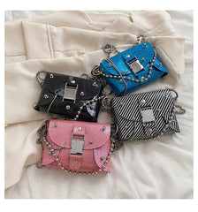 Spice Girls Sequined Crossbody Bag Patent Leather Shoulder Bag