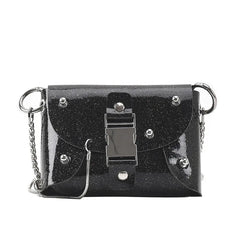 Spice Girls Sequined Crossbody Bag Patent Leather Shoulder Bag