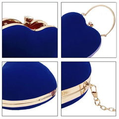 FGGS Heart Shape Clutch Bag Messenger Shoulder Handbag Tote Evening Bag Purse