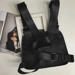 FGGS-Hip-Hop Men Chest Rig Bag Reflective Functional Vest Pack