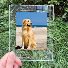 Personalized Photo Album Cover Acrylic Plaque - Christmas Present