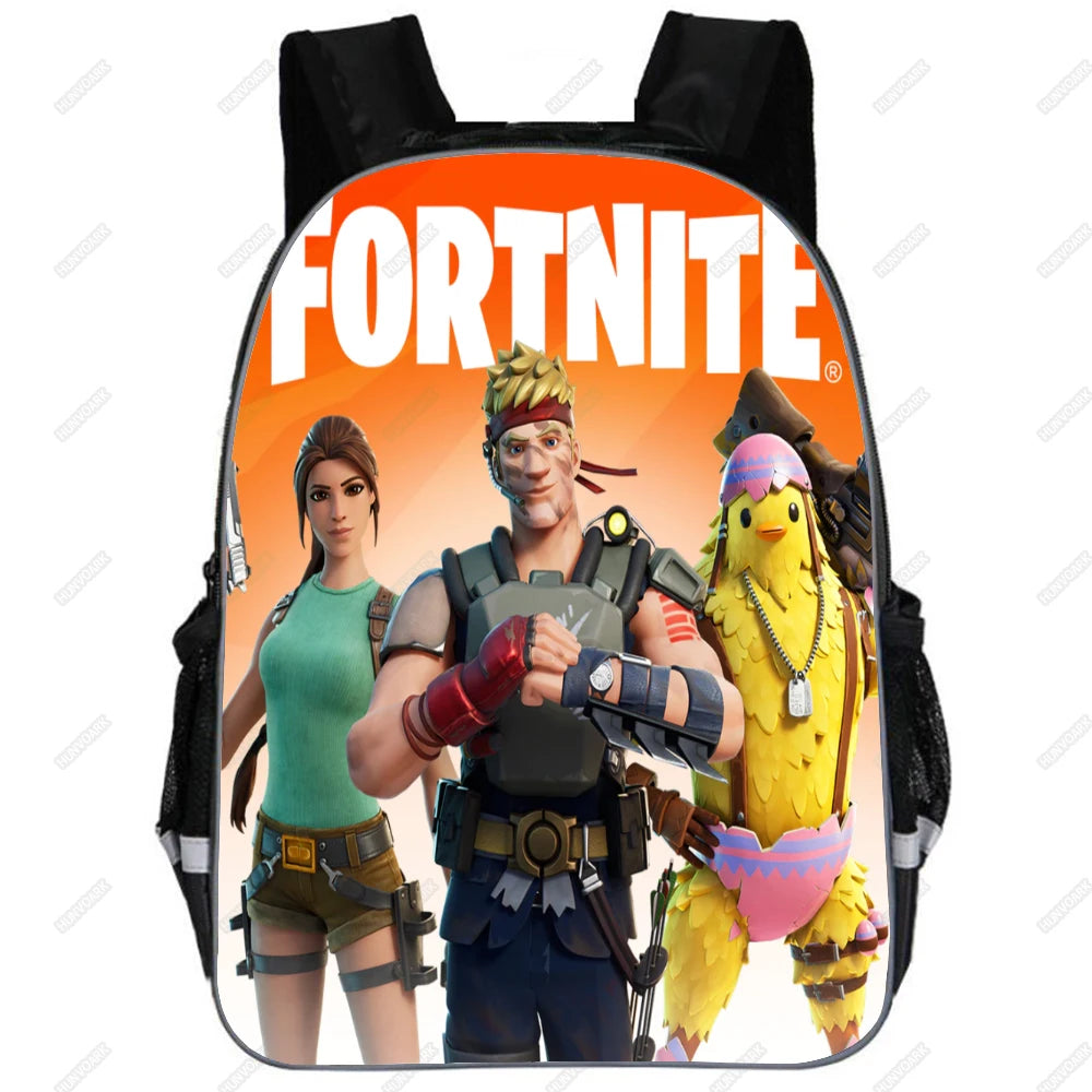 16 Inch School Bagpack for Boys Girls with Games Design