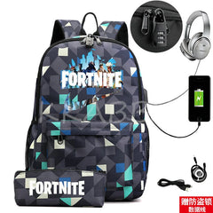 USB Backpack Women Men Teenager School Bag Women USB Travel Rucksack