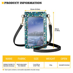 3D Horse Print Phone Purse Crossbody Bag Mini Cell Phone Pouch for Women