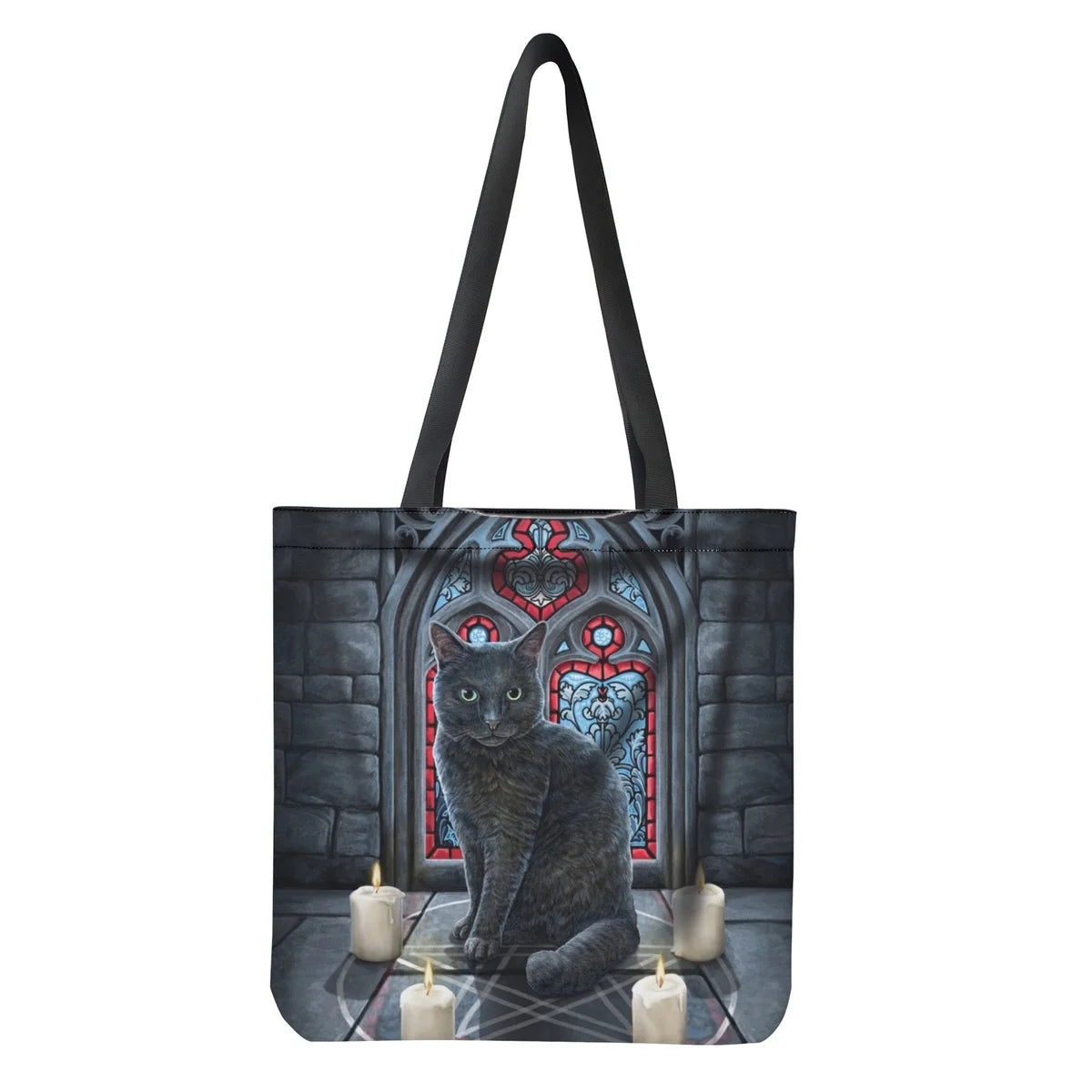 Magic Cat Print Shoulder Bag Tote Bag
