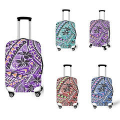 Hawaiian Tribal Print Luggage Dust Cover Personalized Travel Accessories