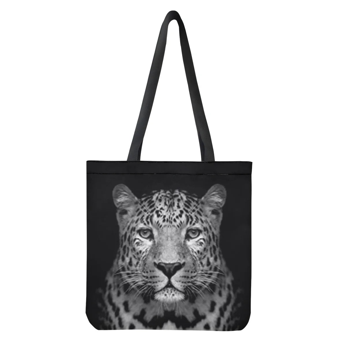 Leopard Print Women Shopping Bag Lightweight Tote Backpack