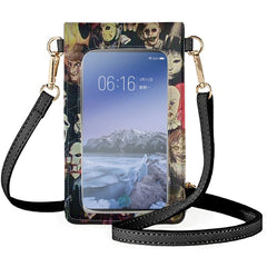 Clown Pattern Shoulder Bag - PU Material